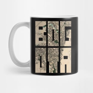 Bogota, Colombian City Map Typography - Vintage Mug